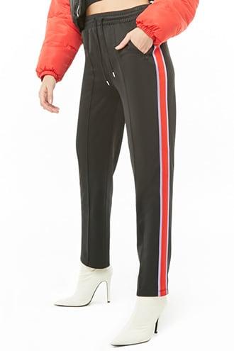 Forever21 Contrast-striped Drawstring Pants