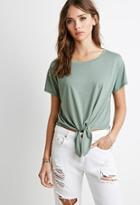Forever21 Lacy Knotted Tee