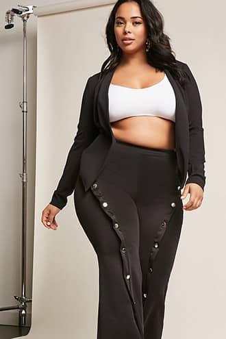 Forever21 Plus Size High-polish Palazzo Pants