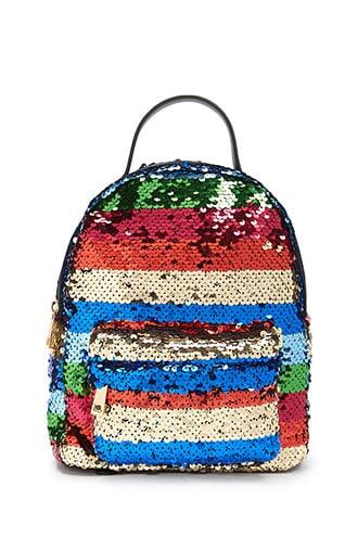 Forever21 Sequin Striped Backpack