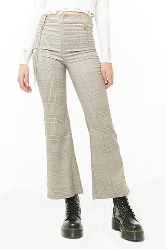 Forever21 Glen Plaid Wallet Chain Pants