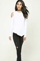 Forever21 Asymmetrical Open-shoulder Top