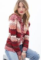 Forever21 Contemporary Scalloped Open-knit Cardigan