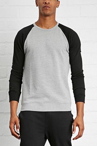 21 Men Men's  Raglan-sleeve Pullover