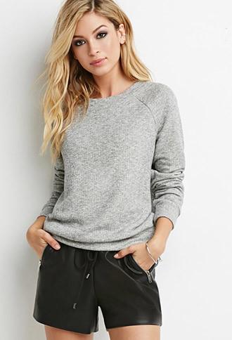 Forever21 Classic Heathered Sweatshirt