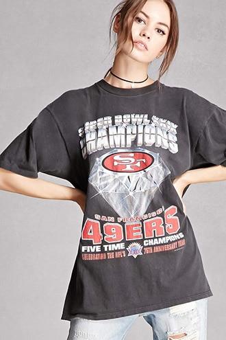 Forever21 Repurposed 49ers Split-back Tee