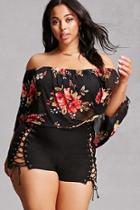 Forever21 Plus Size Floral Crop Top