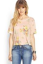 Forever21 Floral Lace Paneled Top
