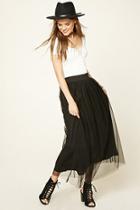 Love21 Women's  Contemporary Tulle Maxi Skirt