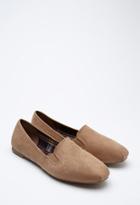 Forever21 Women's  Faux Suede Loafers (taupe)