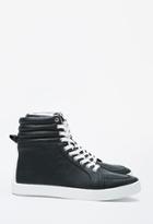 21 Men Faux Leather High-tops