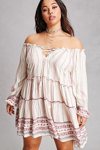 Forever21 Velzera Peasant Dress