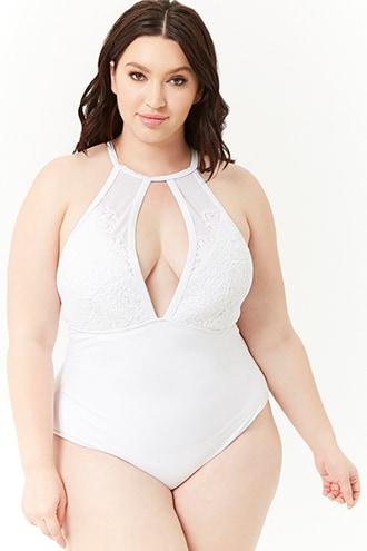 Forever21 Plus Size Hunter Mcgrady X Playful Promises Cutout Swimsuit