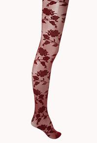 Forever21 Floral Tights