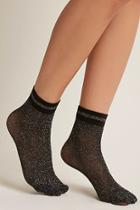 Forever21 Metallic Knit Ankle Socks