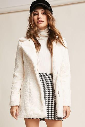 Forever21 Curly Faux Fur Coat