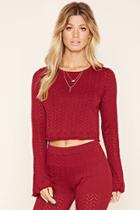 Forever21 Women's  Perforated Zigzag Sweater