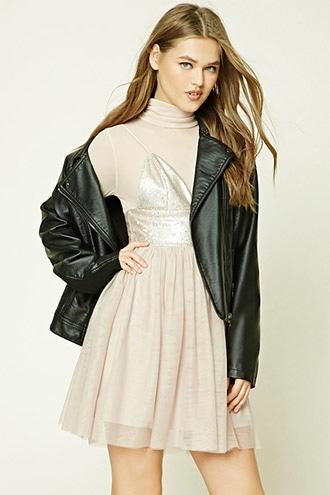 Forever21 Sequined Tulle Tutu Dress