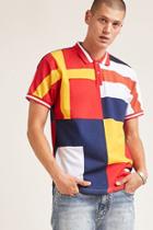 Forever21 Reason Colorblocked Polo Shirt