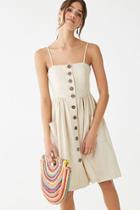 Forever21 Button-front Knee-length Dress