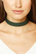 Forever21 Green Faux Leather Choker