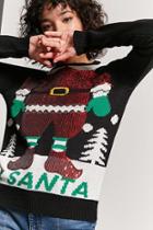 Forever21 Sequin Santa Sweater
