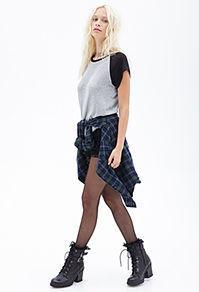 Forever21 Heathered Raglan Top