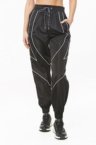 Forever21 Piped Panel Wind Pants