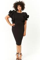 Forever21 Plus Size Ruffled Bodycon Dress