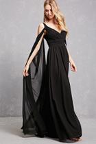 Forever21 Open-shoulder Chiffon Gown
