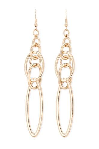 Forever21 Cutout Chain Drop Earrings