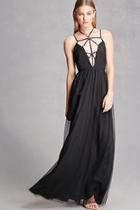 Forever21 Strappy Mesh Maxi Dress