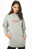 Forever21 Mixed Emotions Fleece Graphic Hoodie