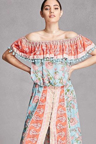 Forever21 Z&l Europe Flounce Top