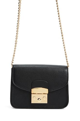 Forever21 Chain-strap Faux Leather Crossbody