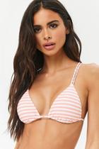 Forever21 Striped Triangle Bikini Tops