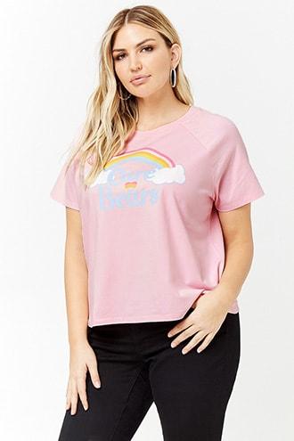 Forever21 Plus Size Care Bears Graphic Tee