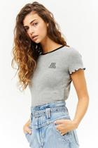 Forever21 Mad Cool Fresh Graphic Lettuce-edge Tee