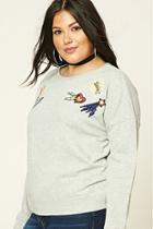 Forever21 Plus Size Zoom Patch Sweatshirt