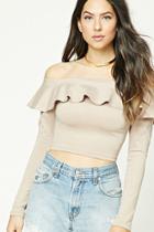 Forever21 Off-the-shoulder Flounce Top