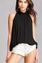 Forever21 High Neck Crepe Top