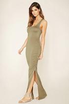 Forever21 Contemporary Ruched Maxi Dress