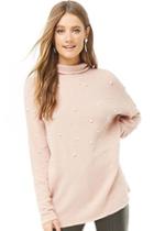 Forever21 Faux Pearl Accent Sweater