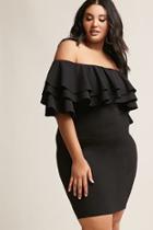 Forever21 Plus Size Off-the-shoulder Tiered Flounce Dress