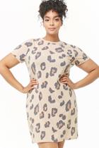Forever21 Plus Size Leopard Print T-shirt Dress