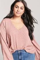 Forever21 Plus Size Woven Animal Print Top