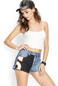 Forever21 Team Spirit Denim Cutoffs