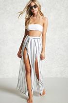 Forever21 Striped Split Cover-up Pants