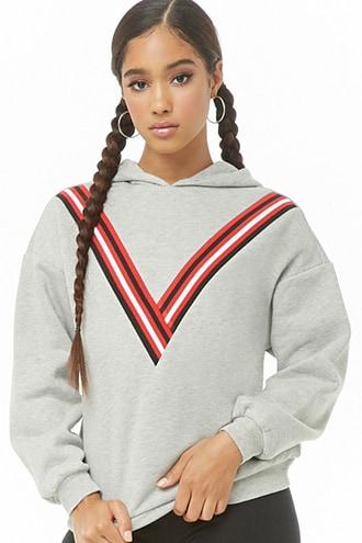 Forever21 Chevron Fleece Hoodie