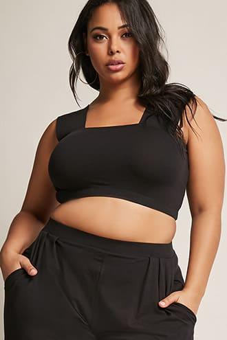 Forever21 Rebdolls Inc Plus Size Crop Top & Culottes Set